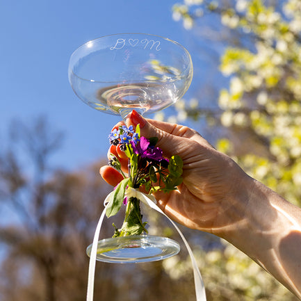 Champagne coupe graveren