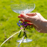 Gepersonaliseerde champagnecoupe met naam
