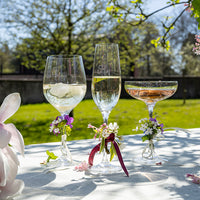 Kristallen champagneglas als cadeau gegraveerd