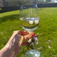 Gepersonaliseerd wijnglas met persoonlijke gravure