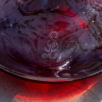 Gegraveerde wijnkaraf met monogram
